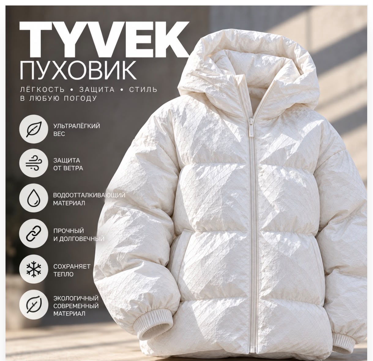 Tyvek ткань материал для курток и пуховиков